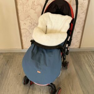 Porta Enfant de coche y butaca - Azul liso