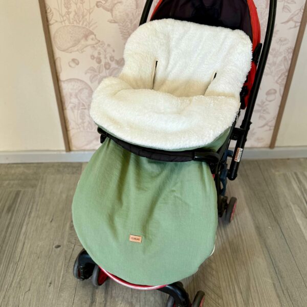 Porta Enfant de coche y butaca - Verde liso